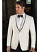 Men's One Button Ivory Tuxedo Suit