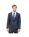 West End Men's Slim Fit Dark Navy Peak Lapel 1-button Suit - Dark Blue Suit Color