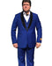 Alberto Nardoni Men's Vested 1 Button Shawl Tuxedo in Royal Blue $199