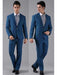Men's 1 Button Royal Blue Slim Fit Formal Wedding Tuxedo