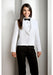 WoMen'S White Solid Polyester 1 Button Shawl Lapel Tuxedo Jacket