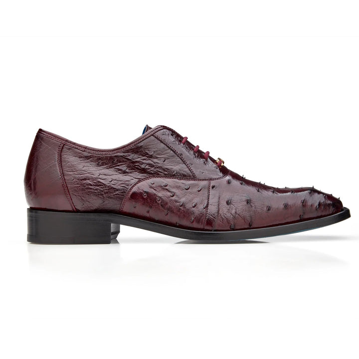 Belvedere Bolero Men's Ostrich Moc Toe Dress Shoe - Camel