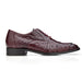 Belvedere Orlando Ostrich Quill Plain Toe Dress Shoe – Dark Burgundy