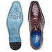 Belvedere Orlando Ostrich Quill Plain Toe Dress Shoe – Dark Burgundy