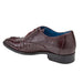 Belvedere Orlando Ostrich Quill Plain Toe Dress Shoe – Dark Burgundy