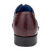 Belvedere Orlando Ostrich Quill Plain Toe Dress Shoe – Dark Burgundy