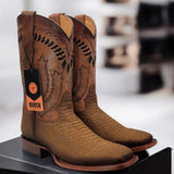 Oryx Snake Print Boots Square Toe