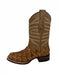 Los Altos Men's Oryx Glossy Genuine Pirarucu Wide Square Toe Boot