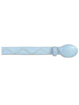 Cinto De Avestruz - Cinto Vaquero All-Over Genuine Ostrich Baby Blue Belt
