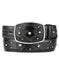 Original Ostrich Leg Skin Black Fashion Western Belt