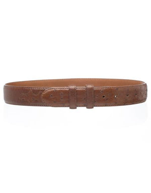 Men's Kango Genuine Ostrich Quill Skin 1 1/2'' width Belt