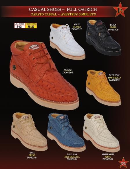High Top Exotic Skin Authentic Genuine Skin Italian Tennis Dress Sneaker Shoes for Men Los Altos Full Genuine Ostrich Men's Casual Shoe Diff. Colors/Sizes Mens Ostrich Skin Shoes