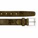 Belvedere Ostrich Leg Belt- Olive