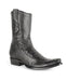 Men's King Exotic Cowboy Style By Los Altos Boots Botas For Sale Dubai Toe Black Genuine Ostrich Skin Handcrafted Leather Dress Cowboy Boot Cheap Priced For Sale Online - Botas De Avestruz