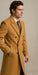 DBCoat Men's Wool Long Designer Men's Wool Men's Peacoat Sale Double Breasted Overcoat Style Full Length Camel