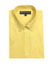 Oxford Yellow Button-Down Point Collar Men'S Short Sleeve Cotton Blend Men'S Dress Shirt