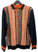 Cigar Couture 3 Button Pullover Polo Sweater Black