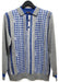 Cigar Couture 3 Button Pullover Polo Sweater Grey