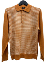 Cigar Couture 3 Button Pullover Polo Sweater Clay