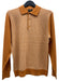 Cigar Couture 3 Button Pullover Polo Sweater Clay