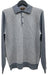 Cigar Couture 3 Button Pullover Polo Sweater Gray
