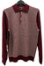 Cigar Couture 3 Button Pullover Polo Sweater Wine