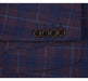 Saco vaquero - Western Sport Coat - Western Blazer - Mens Slim Fit Two Button Sport Coat Blazer In Purple & Blue Windowpane Plaid