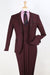 Apollo King "Burgundy Prom 2026 Tuxedo Suit - Men's Slim Fit Two-Button Vested with Trim"