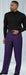Pacelli Dark Purple Pleated Baggy Fit Dress Pants Men'S Wide Leg Trousers
