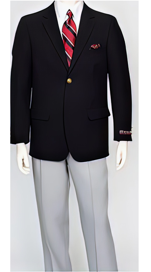 Pacelli Men's Classic Black 2 Button Jacket Blair