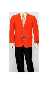 Pacelli Men's Classic Orange Blazer Jacket Blair