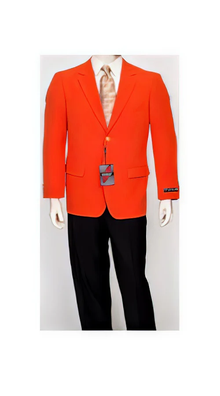 Pacelli Men's Classic Orange Blazer Jacket Blair