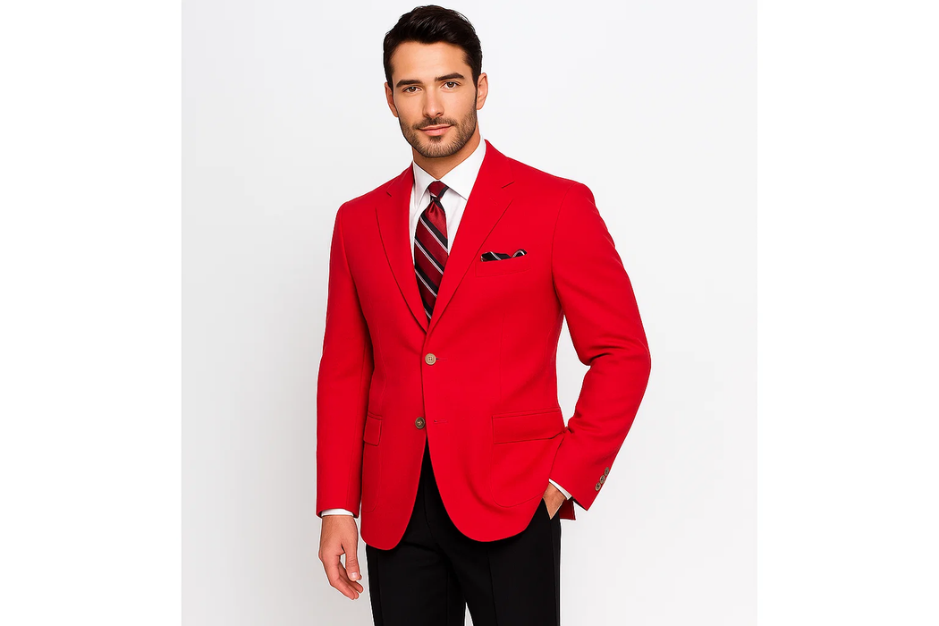 Pacelli Men's Classic Red Cheap Priced Blazer Jacket For Men Jacket Blair