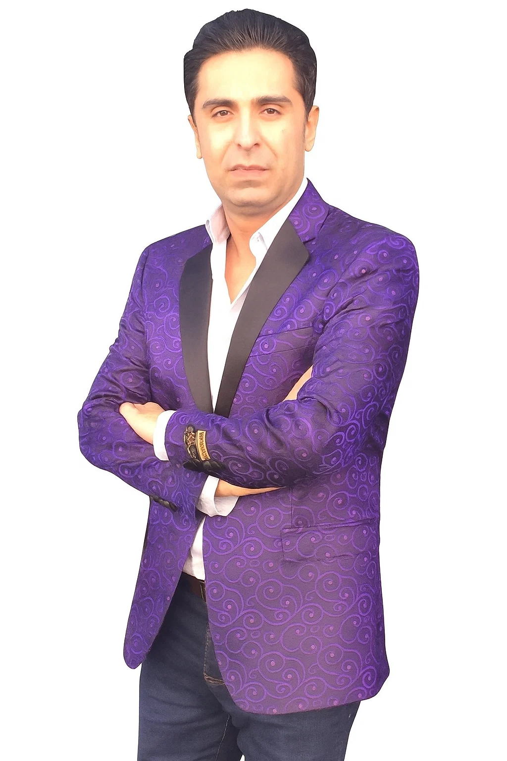 Alberto Nardoni Brand Men'S Cheap Priced Designer Fashion Dress Casual Blazer On Sale Paisley Purple Blazer ~ Sport Coat Jacket(Wholesale) - Image 8