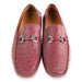 P01403 Palm Beach Genuine Ostrich Driver- Burgundy