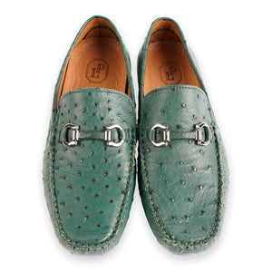 P01405 Palm Beach Genuine Ostrich Driver-Green