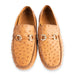 P01407 Palm Beach Genuine Ostrich Driver- Light Tan