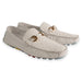 P014092 Palm Beach Genuine Ostrich Driver- White