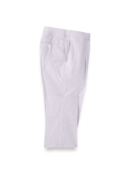 Mens Lavender Seersucker Suit Blazer + Pants Cotton Fabric - Summer Fabric in Purple color - Image 6