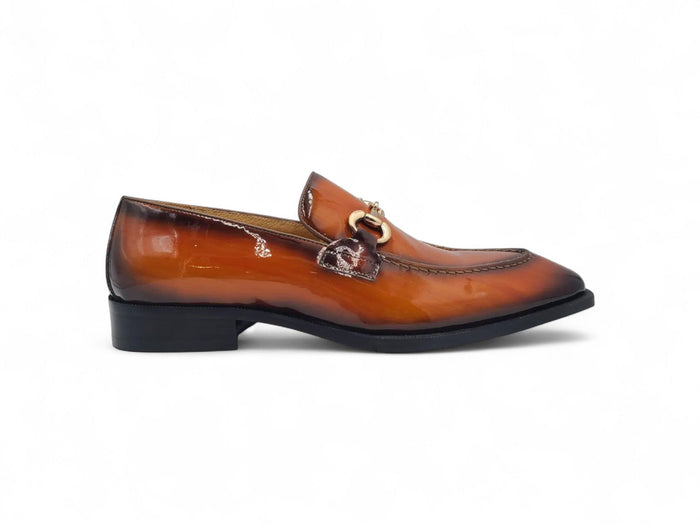 Carrucci Patent Leather Buckle Loafer