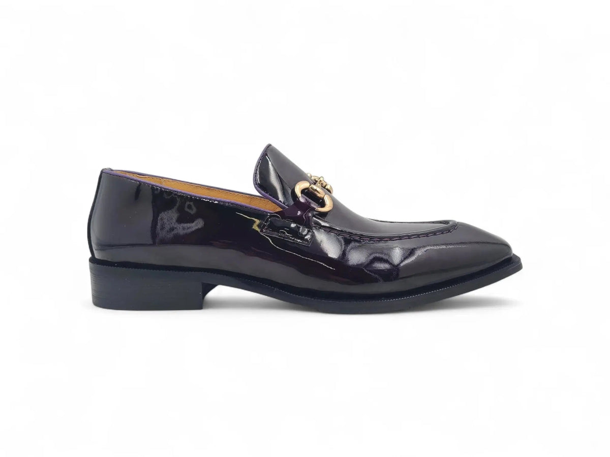 Carrucci Patent Leather Buckle Loafer