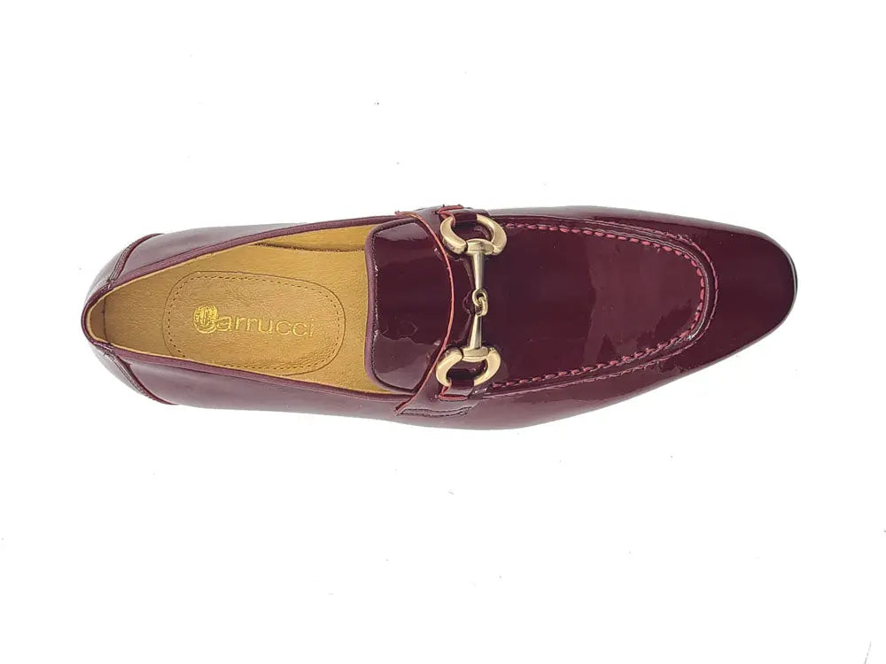 Carrucci Patent Leather Horse Bit Loafer
