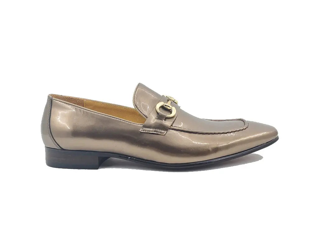 Carrucci Patent Leather Horse Bit Loafer