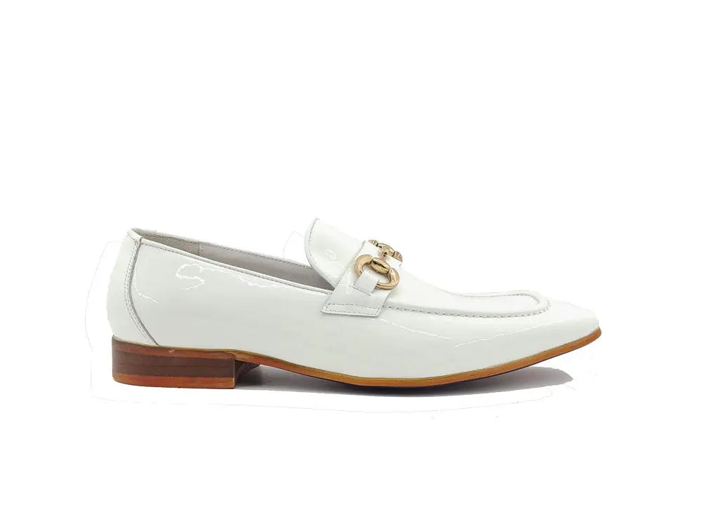 Carrucci Patent Leather Horse Bit Loafer
