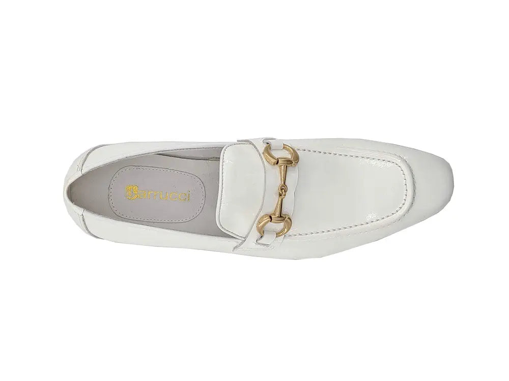 Carrucci Patent Leather Horse Bit Loafer