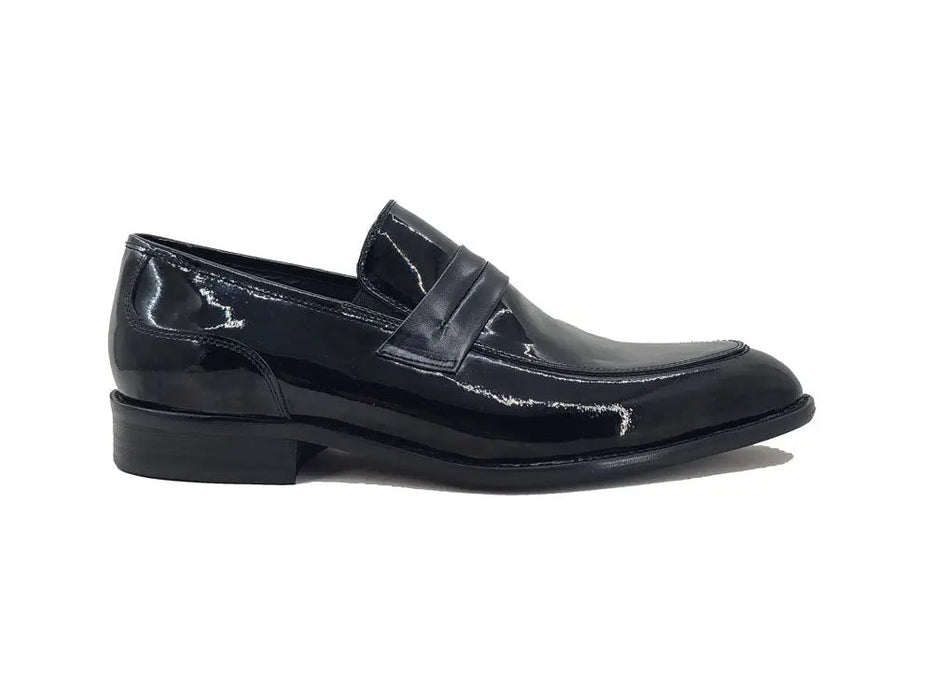 Patent Leather Tuxedo  Loafer Penny