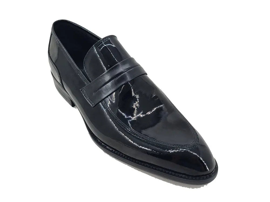 Patent Leather Tuxedo  Loafer Penny