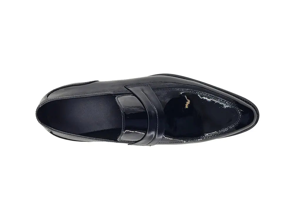 Carrucci Patent Leather Tuxedo Penny Loafer