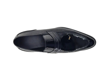 Carrucci Patent Leather Tuxedo Penny Loafer