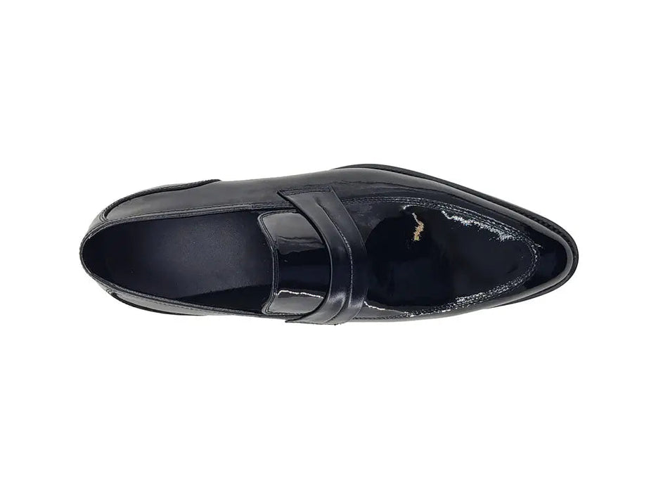 Patent Leather Tuxedo  Loafer Penny